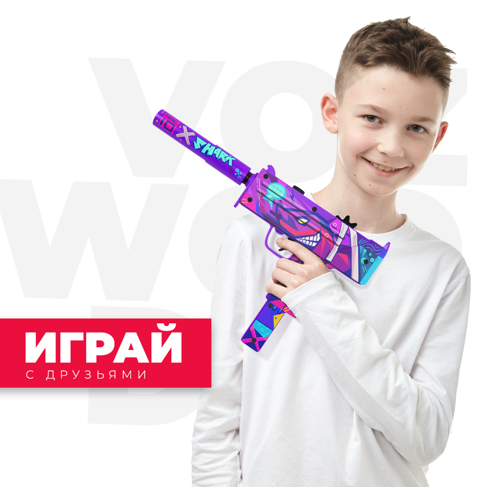 Пистолет-пулемет VozWooden Mac-10 Смертельная Комбинация деревянный резинкострел - фото 6