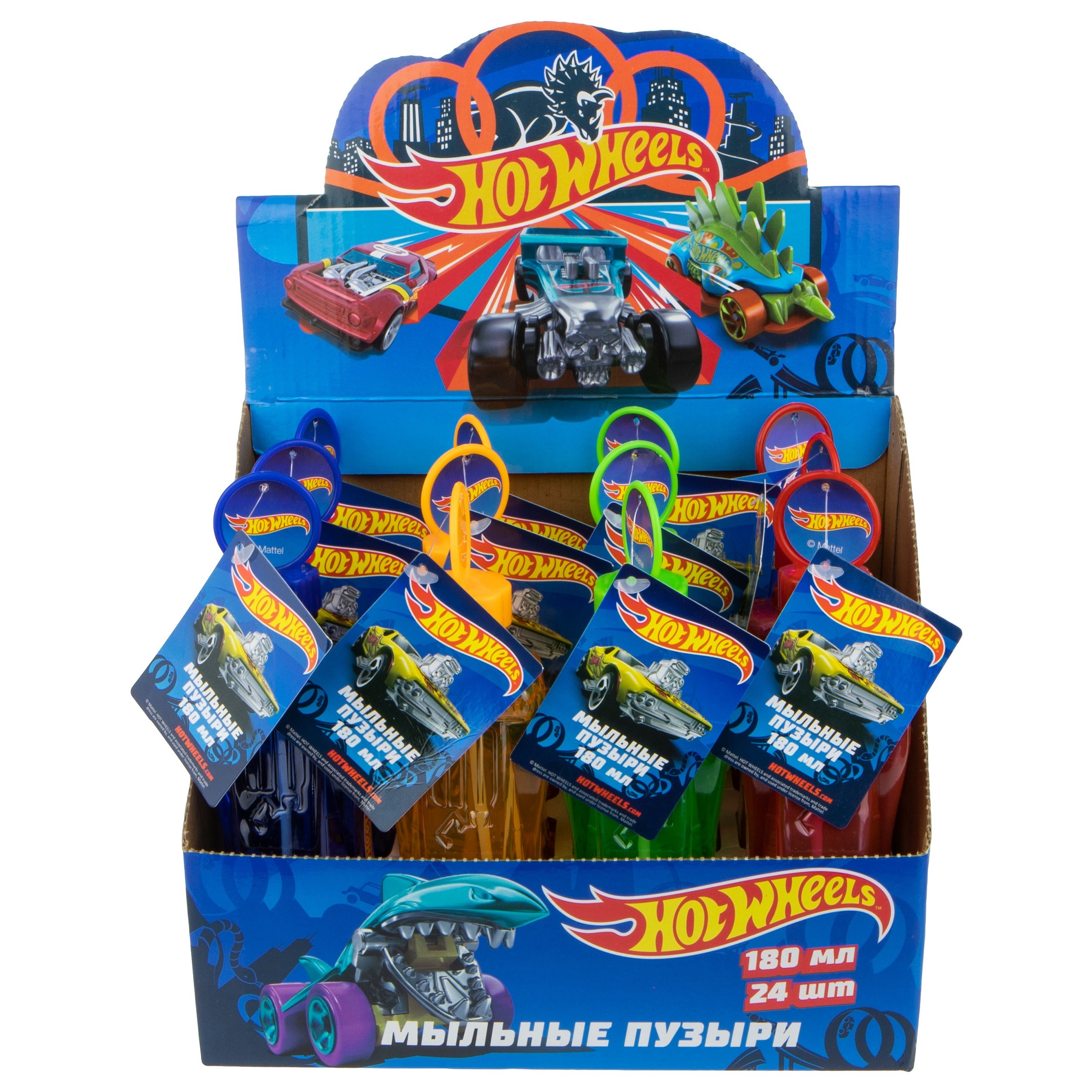 Мыльные пузыри 1TOY Hot Wheels 180мл в ассортименте - фото 3