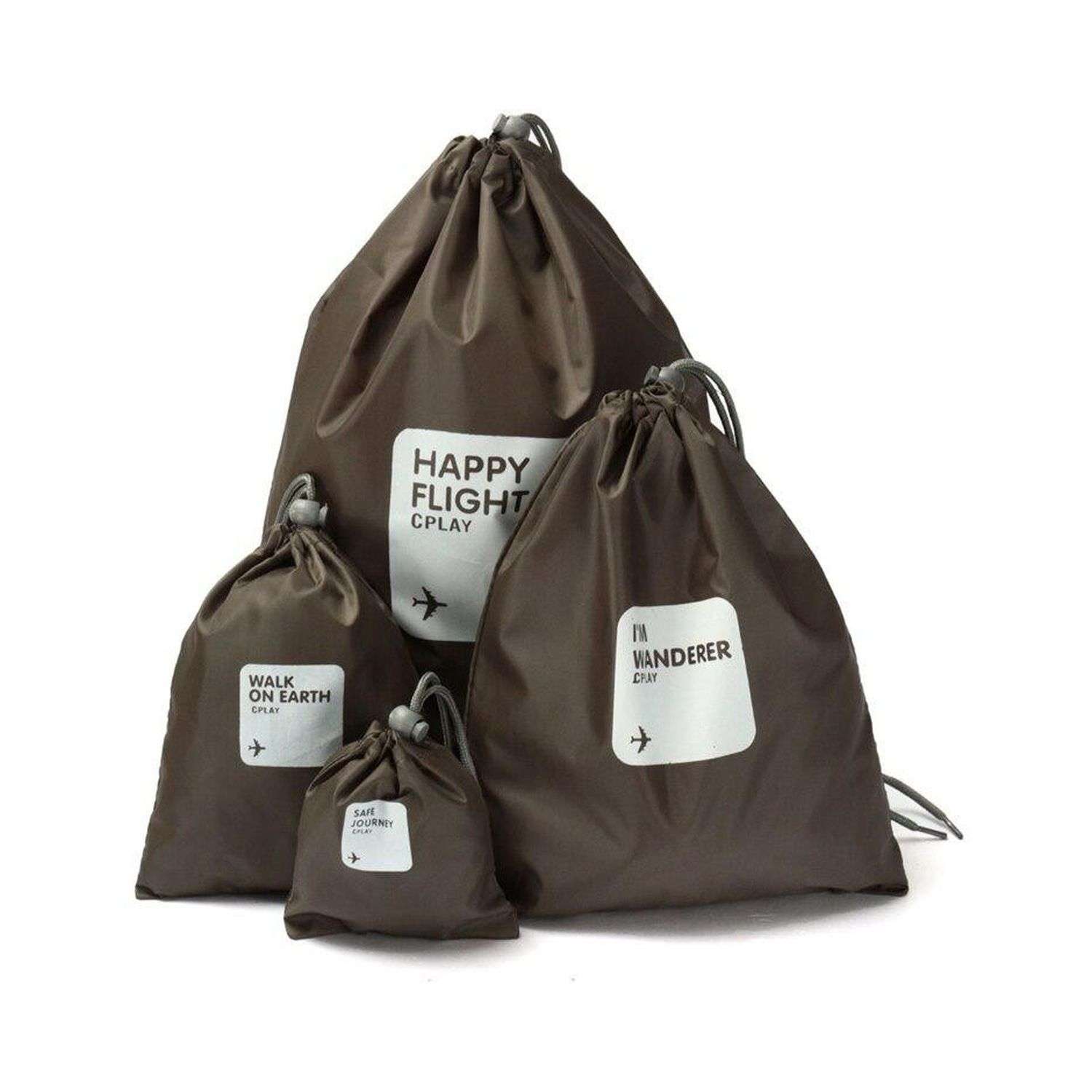 Водонепроницаемые мешочки Ripoma Для багажа коричневые 4 штуки - фото 1
