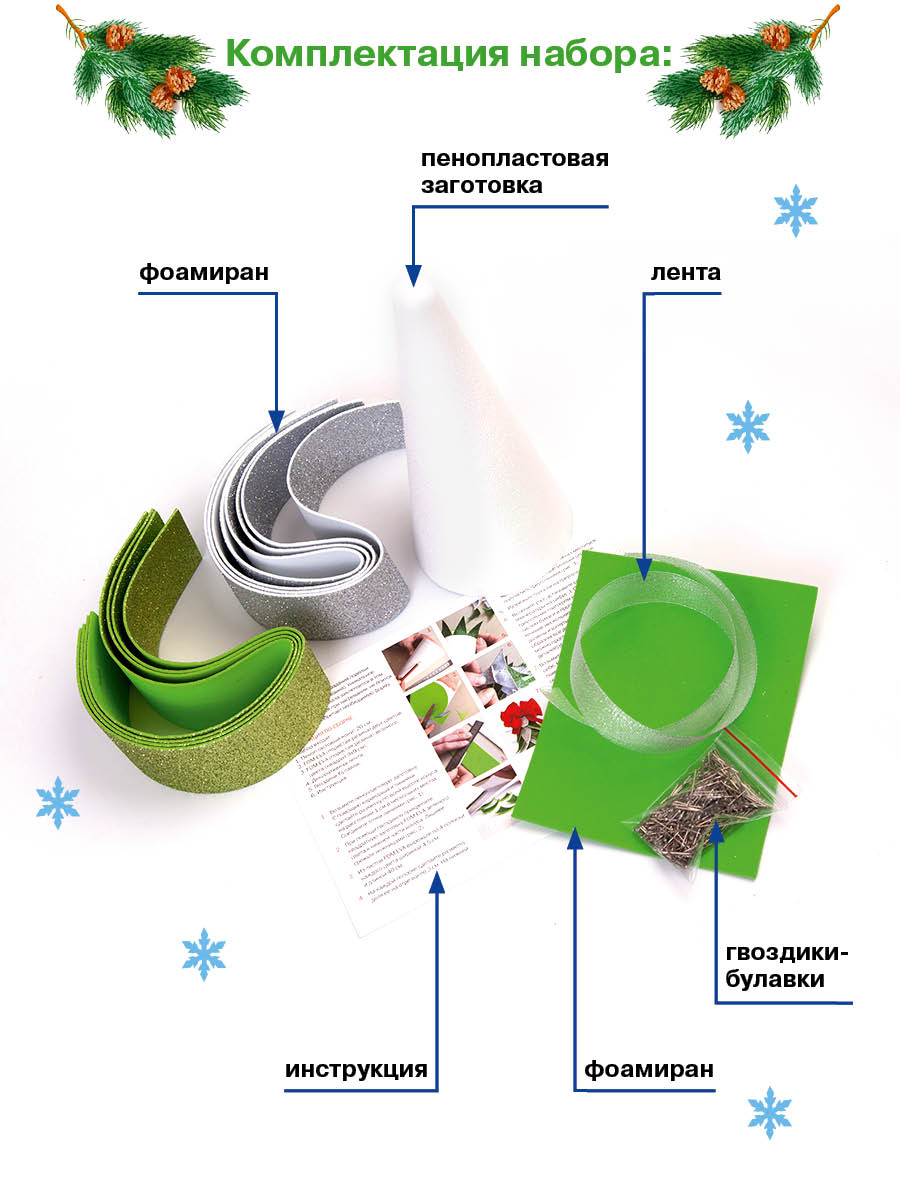 Набор для творчества Волшебная мастерская Новогодняя Елка - фото 5