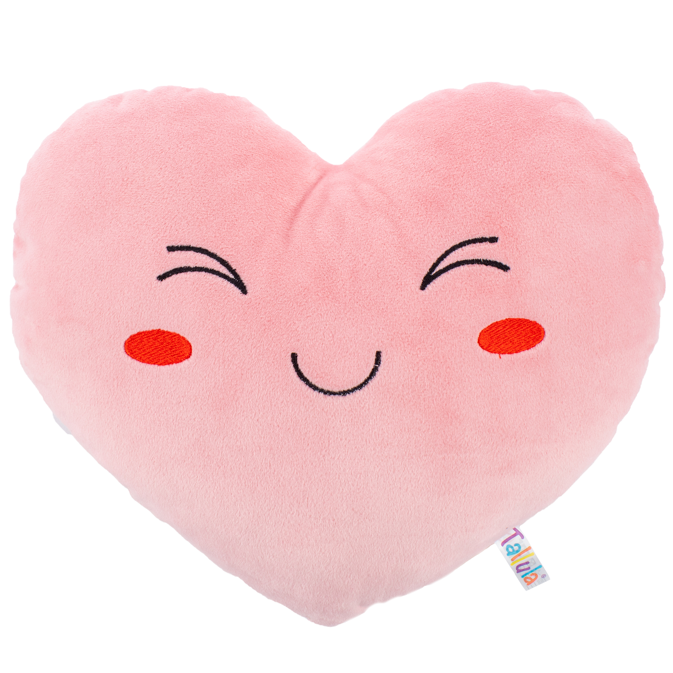 Игрушка мягконабивная Tallula Сердце с улыбкой 30x35 см розовое - фото 1