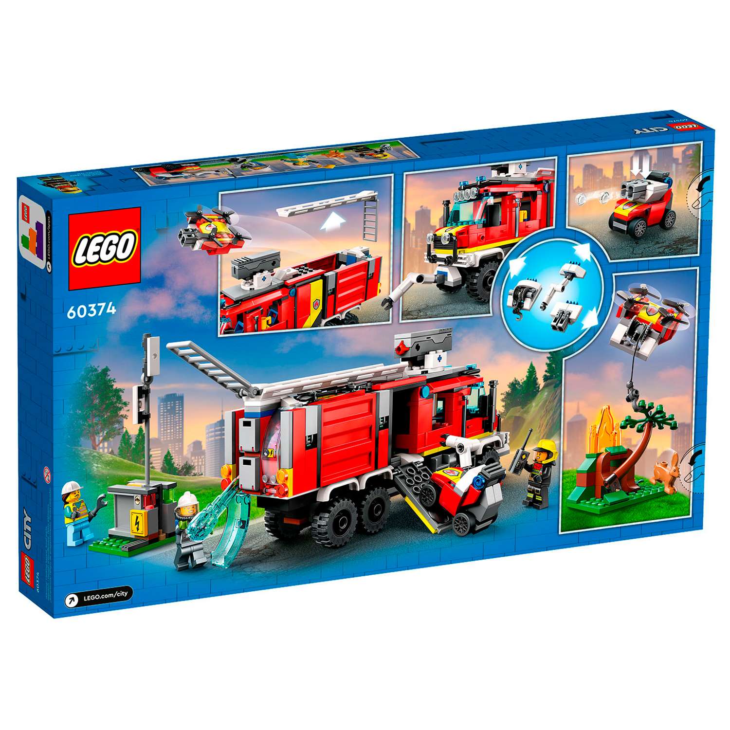 Конструктор детский LEGO City Пожарная машина 60374 - фото 6