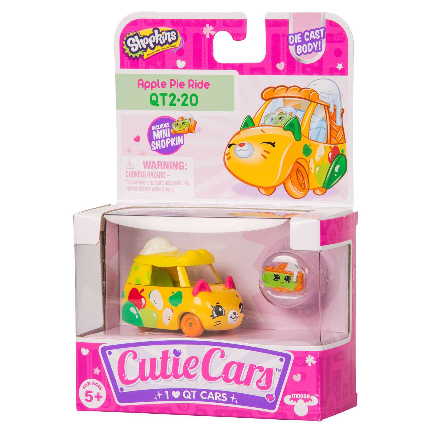 Машинка Cutie Cars с мини-фигуркой Shopkins S3 Яблочный Пирог 56772 - фото 3