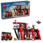 Конструктор детский LEGO City Пожарная часть и пожарная машина 60414