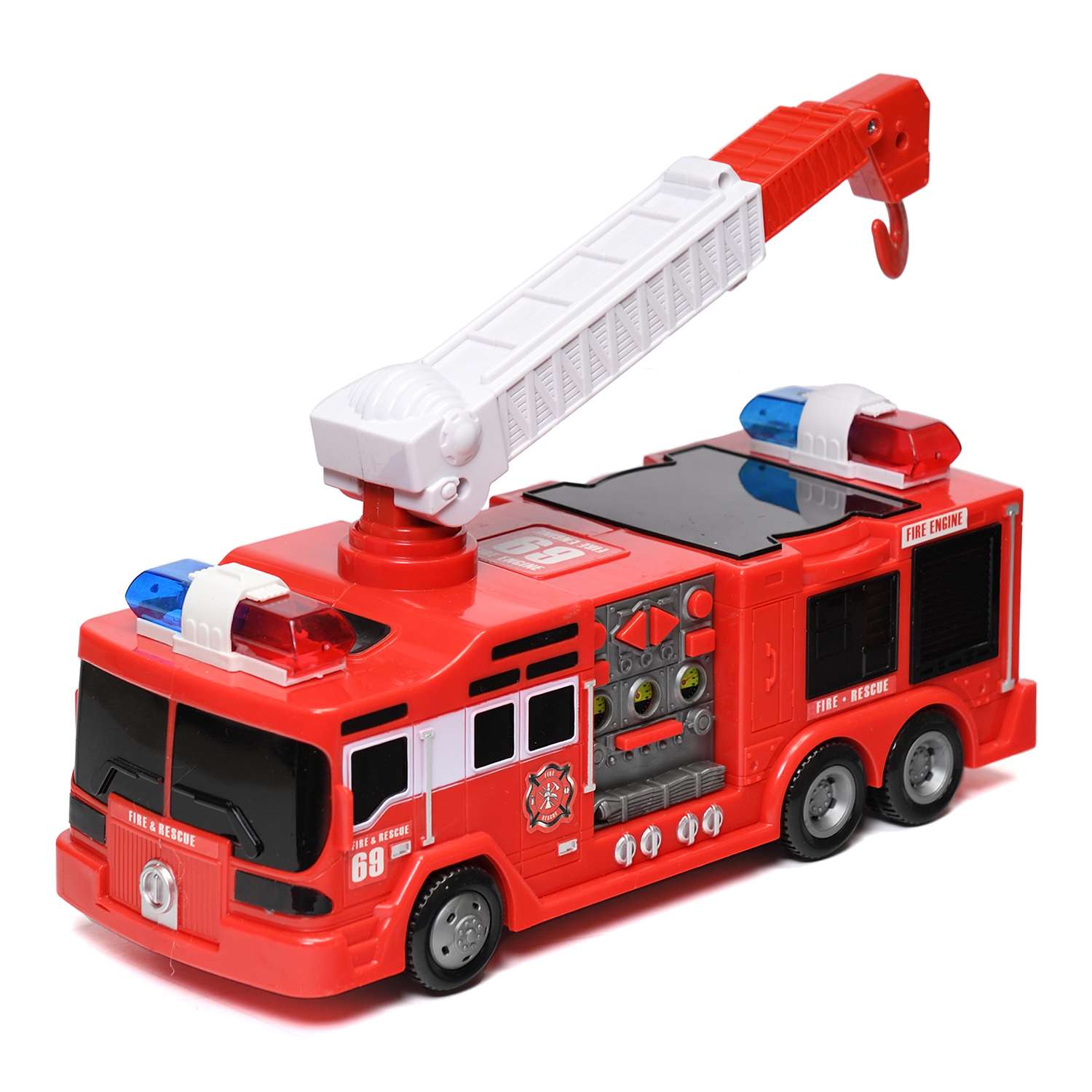 Машинка S+S TOYS Пожарная служба со светом и звуком 1242340 - фото 1