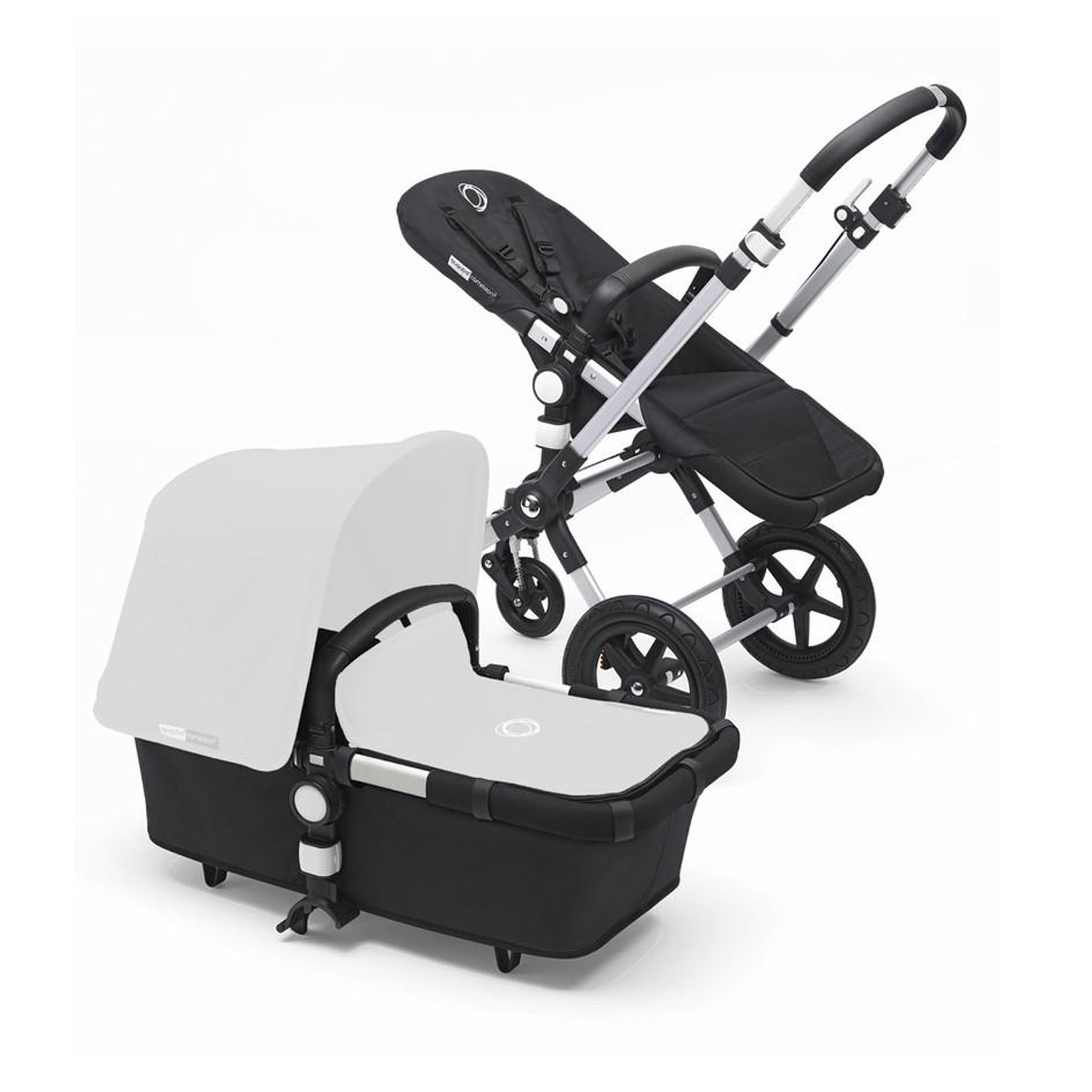 Коляска 2 в 1 Bugaboo Cameleon 3 base (без текстиля) Alu.black 239110ZW04 - фото 1