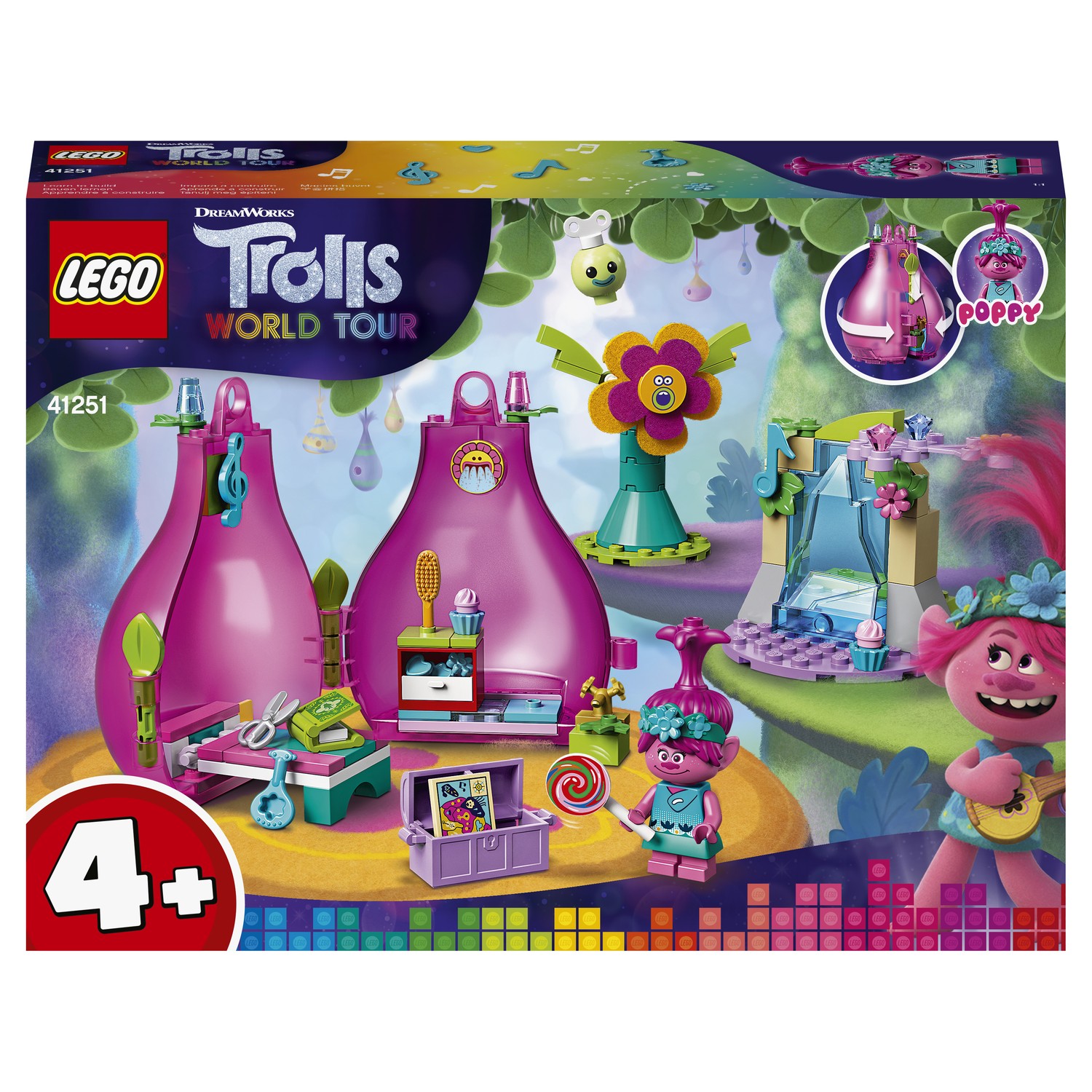 Конструктор LEGO Trolls Домик-бутон Розочки 41251 - фото 2