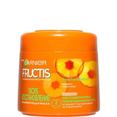 Маска реанимирующая GARNIER Fructis SOS Восстановление для секущихся и очень поврежденных волос 300 мл