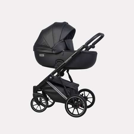 Коляска 2в1 Riko basic Montana Premium Silver 22 Black