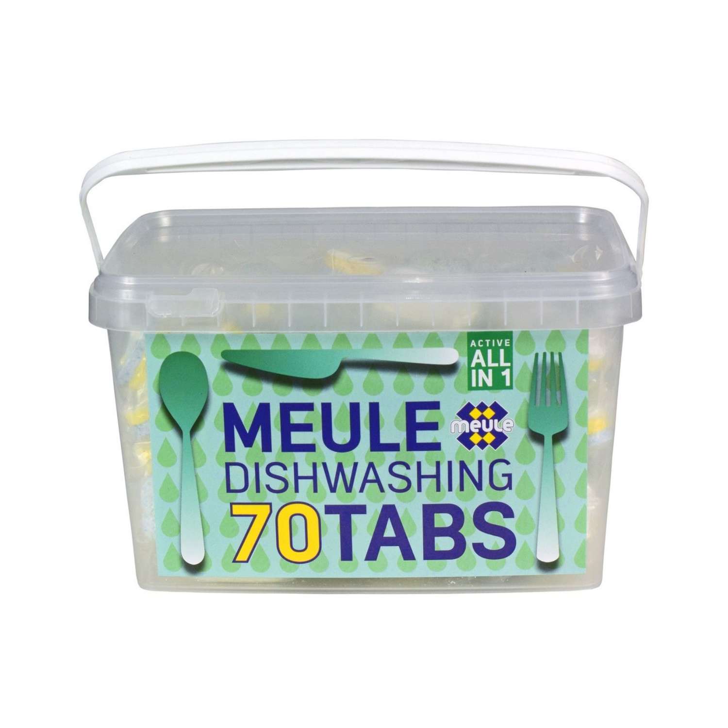Таблетки для мытья посуды MEULE All in 1 в посудомоечной машине 70шт - фото 1