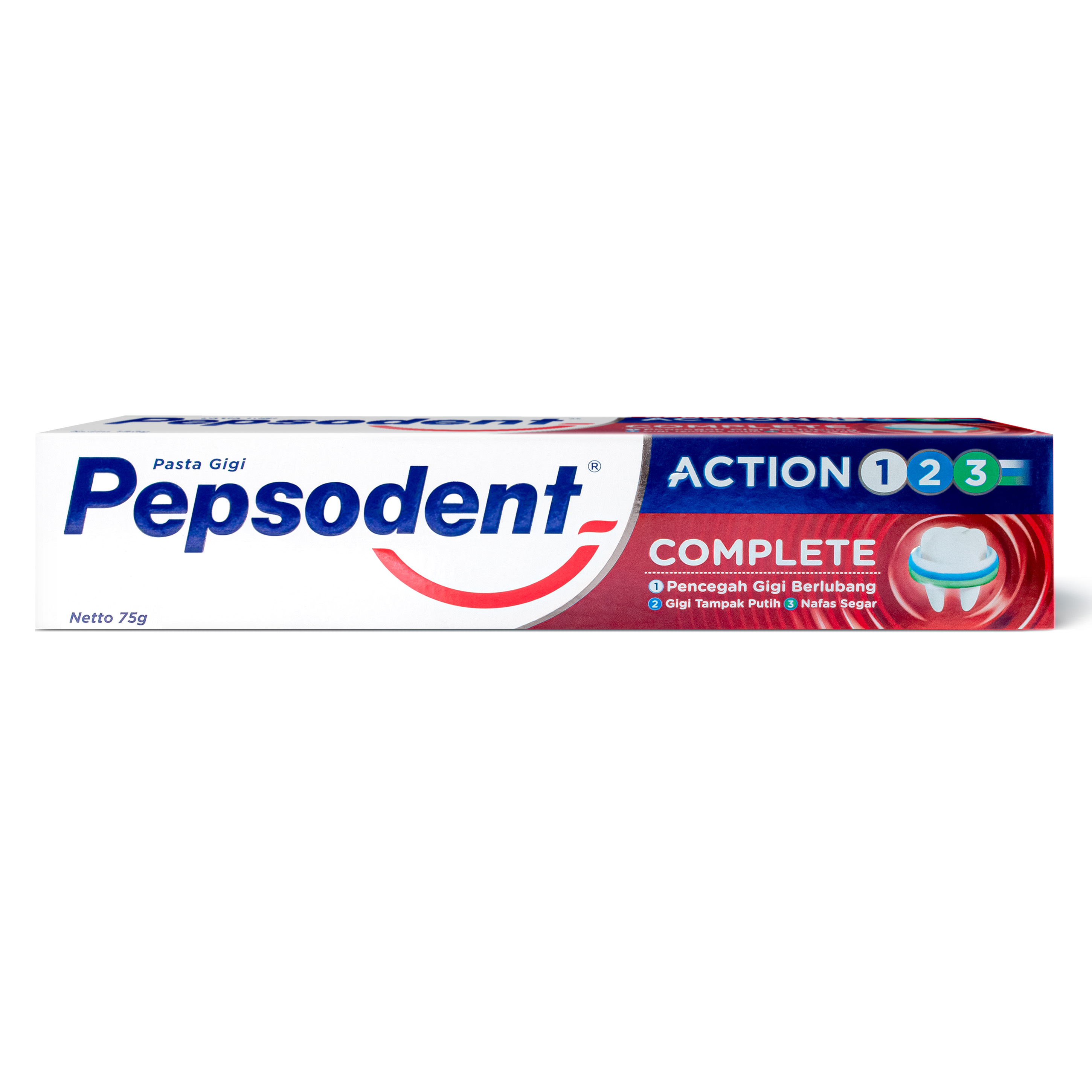 Зубная паста Pepsodent Действие 123 Комплекс 75гр - фото 1