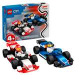 Конструктор детский LEGO City Машины F1 Williams Racing и Haas