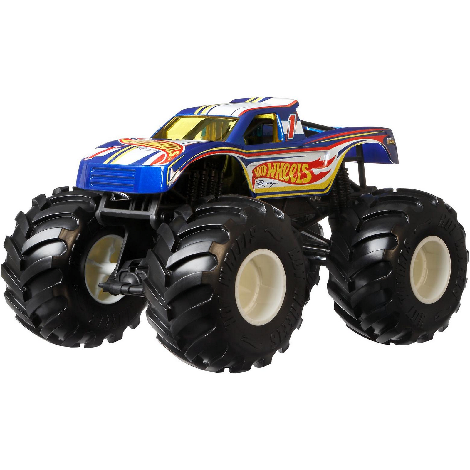 Машинка Hot Wheels Monster Trucks большой Рейсинг 1 GTJ36 FYJ83 - фото 1