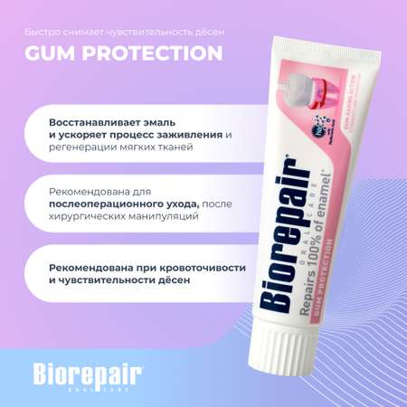 Зубная паста Biorepair Gum Protection для защиты дёсен 75 мл