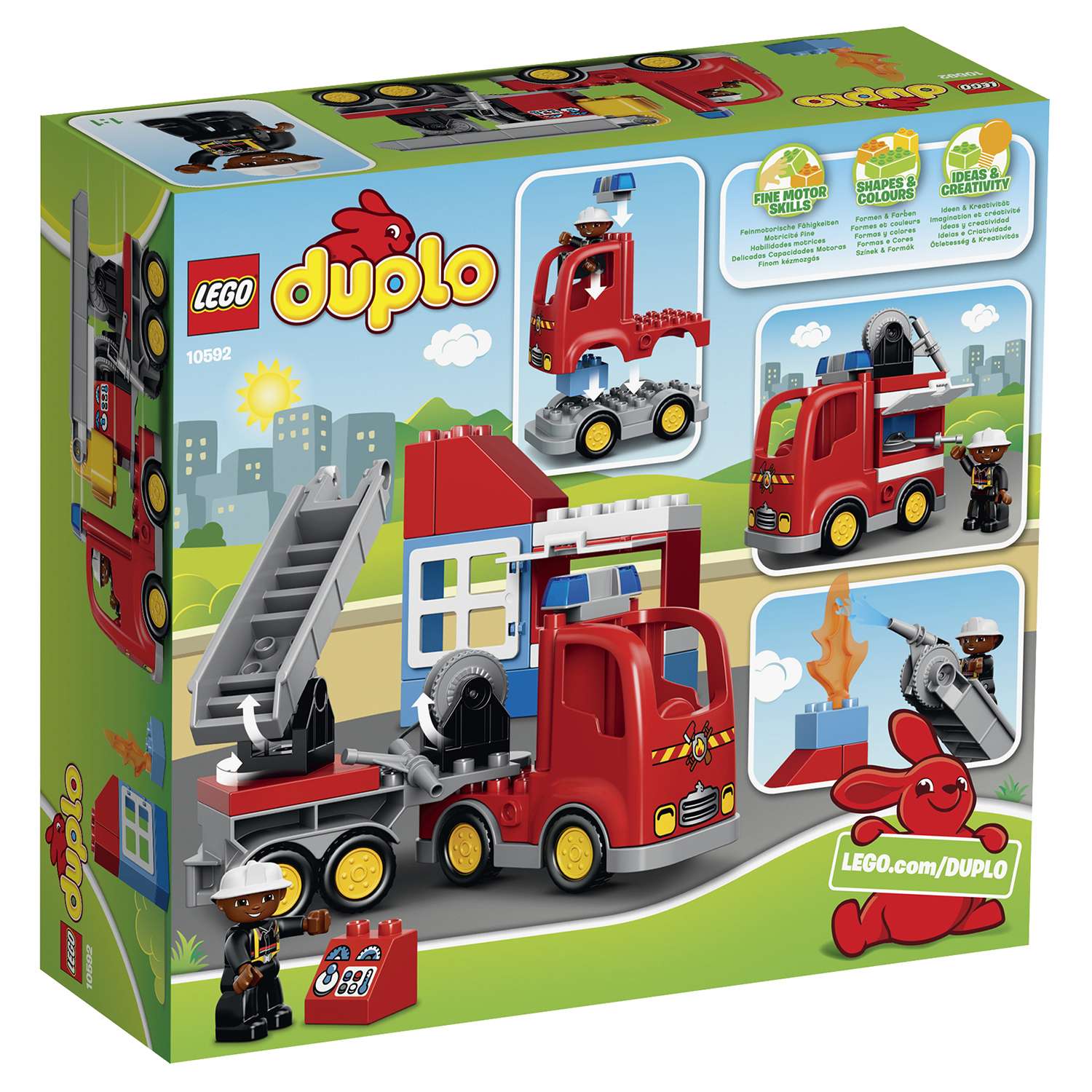 Конструктор LEGO DUPLO Town Пожарный грузовик (10592) купить по цене 6590 ₸  в интернет-магазине Детский мир