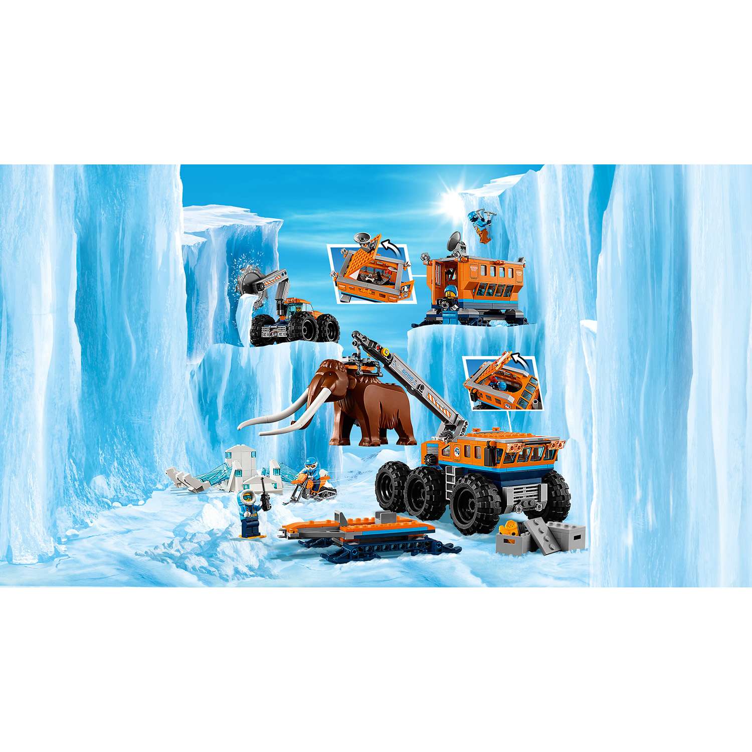 Конструктор LEGO City Arctic Expedition Передвижная арктическая база 60195 - фото 9