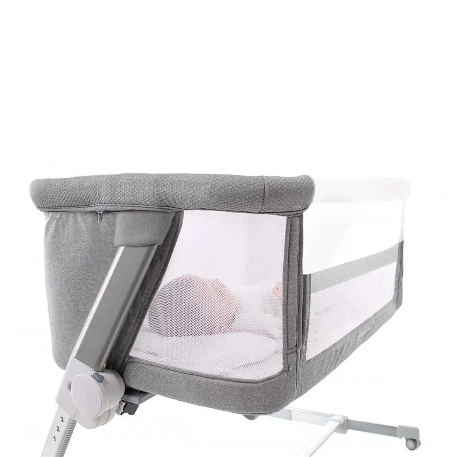 Кровать JANE приставная 0+ с комплектом постельного белья baby side glitter - фото 7