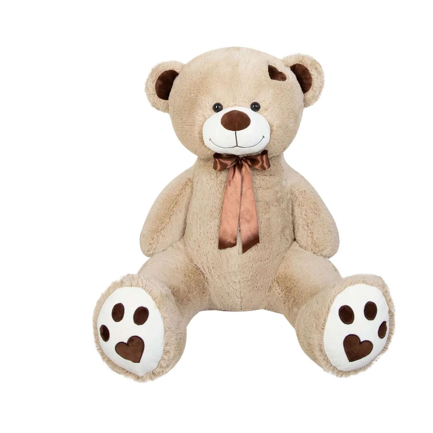 Мягкая игрушка Мягкие игрушки БелайТойс Плюшевый медведь Тони 150 см цвет кофейный - фото 1
