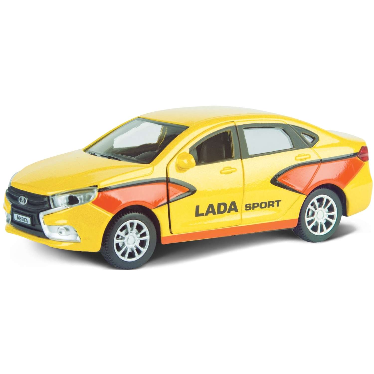 Машинка AUTOGRAND LADA VESTA спорт металлическая с инерционным механизмом 11 см 68337 - фото 2