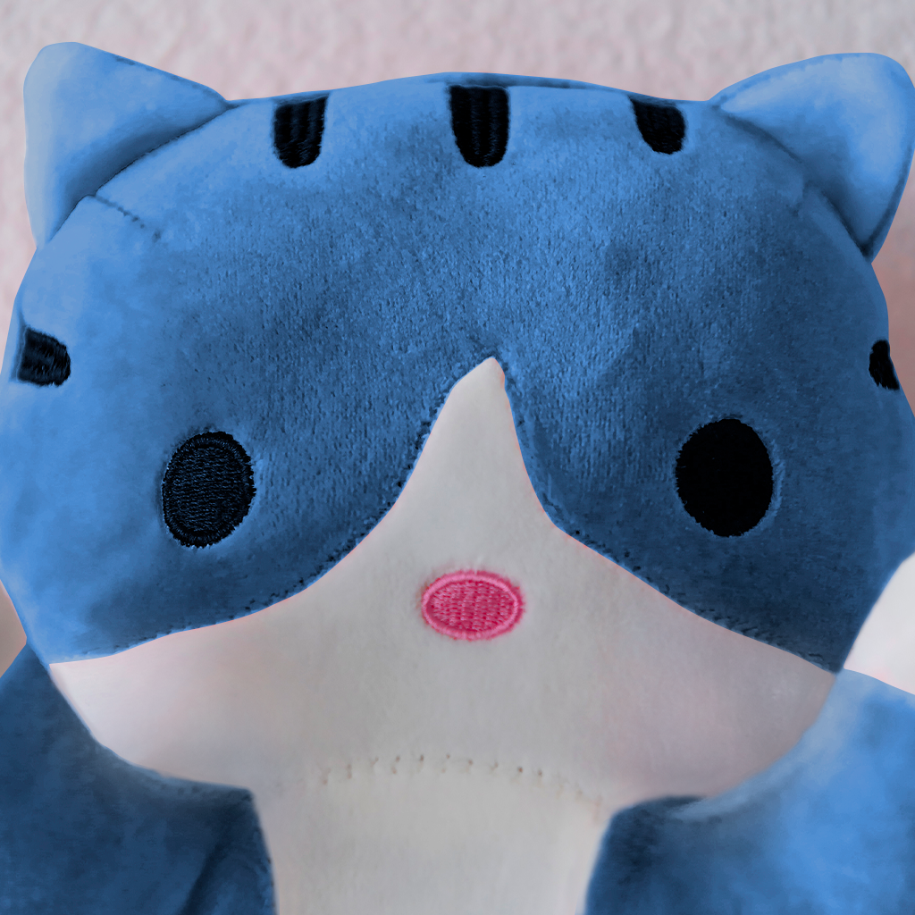 Мягкая игрушка TOTTY TOYS кот батон 90 см голубой антистресс - фото 4