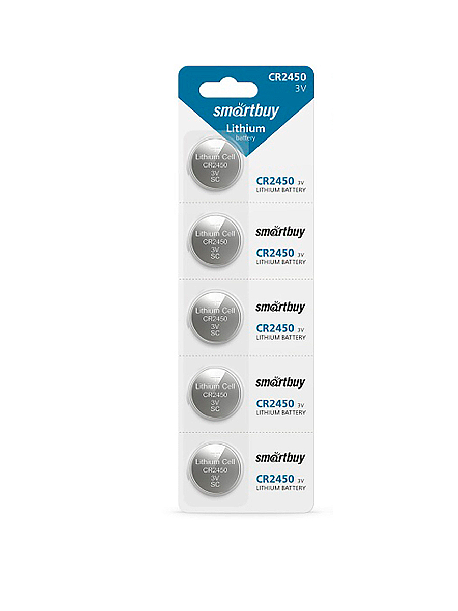 CR2450 - SmartBuy SBBL-2450-5B 5 штук