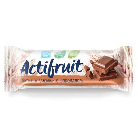 Батончик-мюсли Actifruit злаковый Шоколад 24г