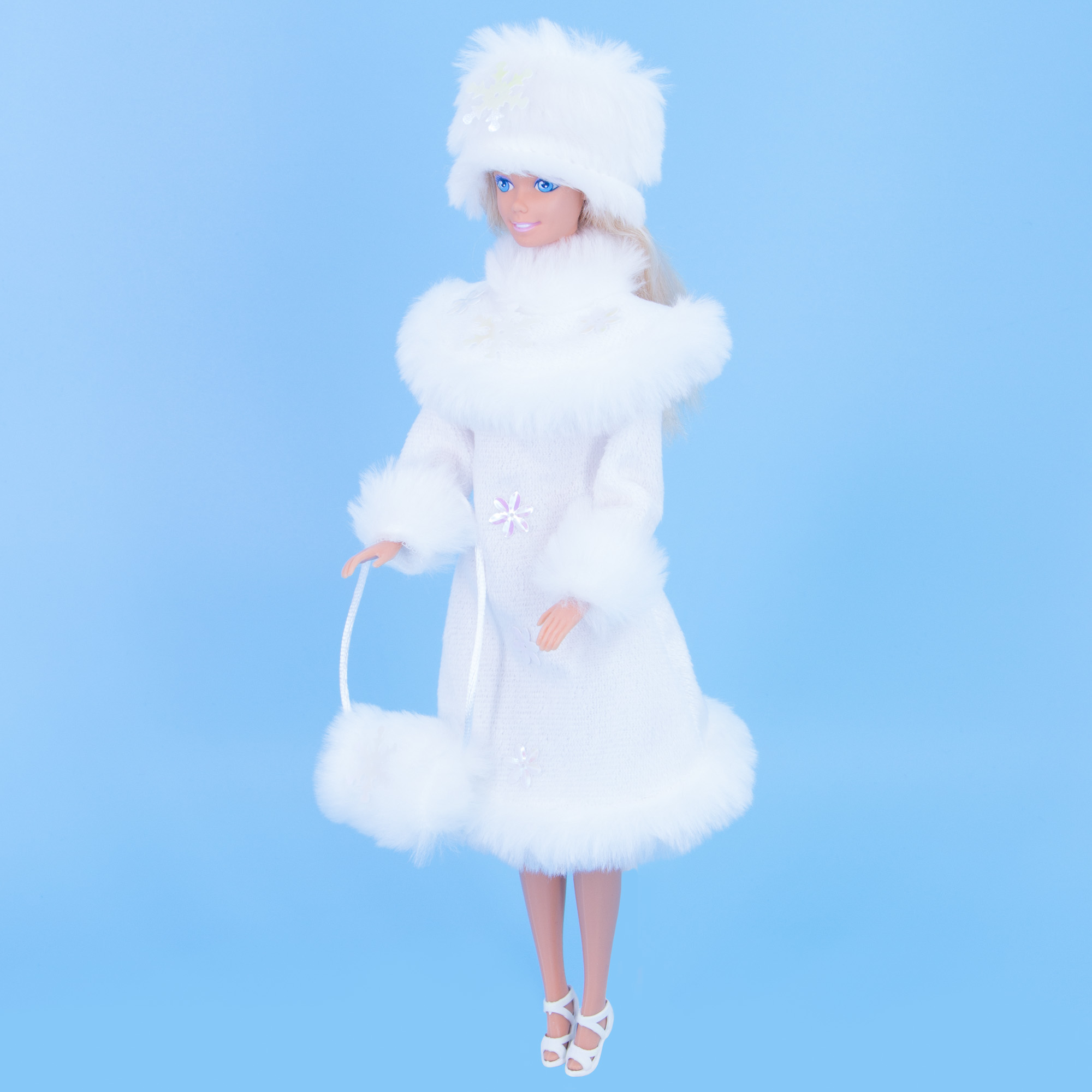 Костюм для куклы Модница 29 см Снегурочка 1405 белый 1405белый - фото 4