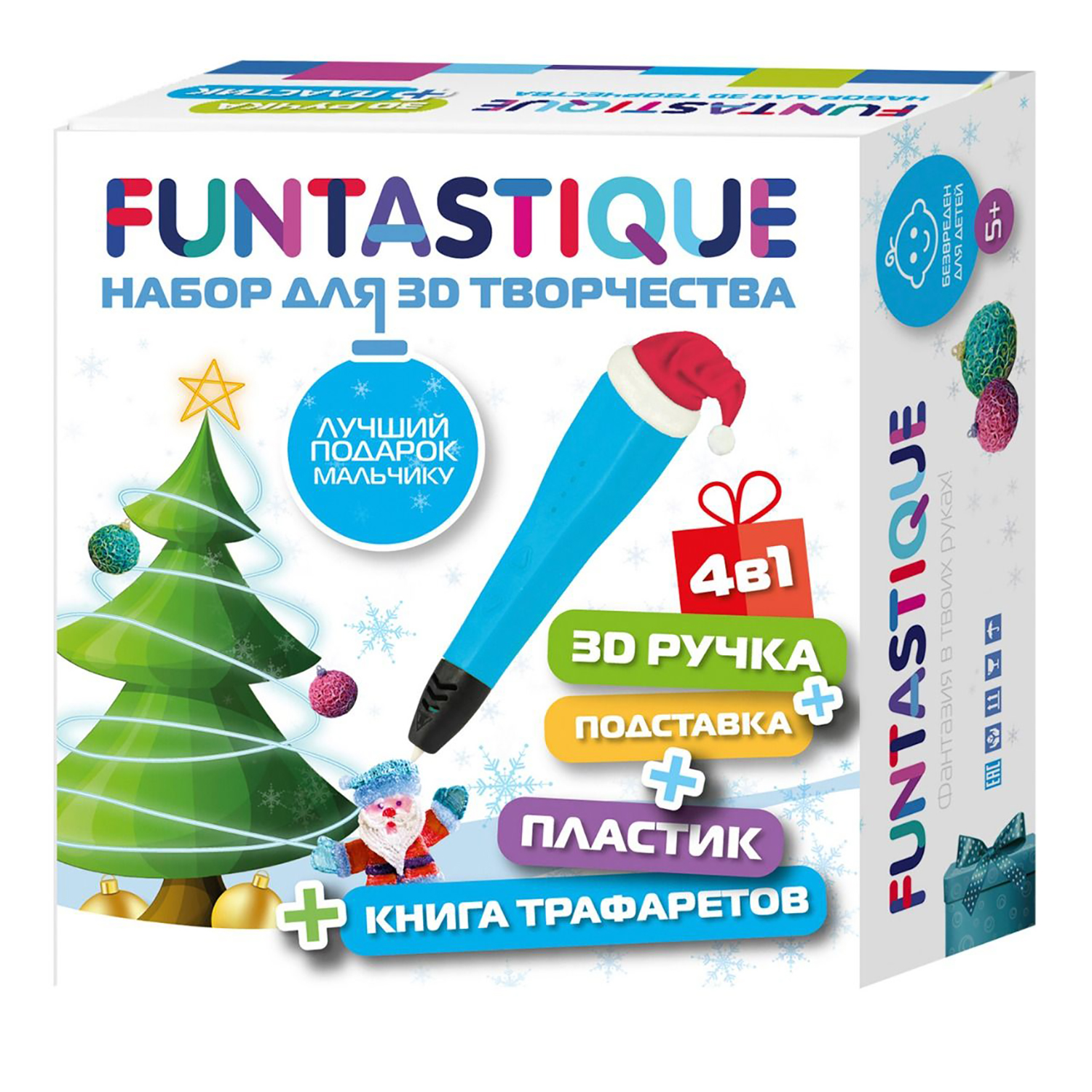 3D-ручка FUNTASTIQUE Cleo Голубой 4-1-FPN04U-PLA-20-SB-BOYS-NY - фото 2