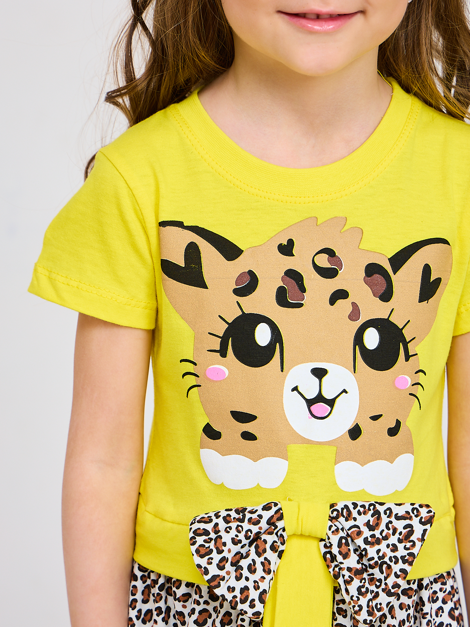 Платье Mil Art kids 1902201546DRESS-LEOPARD-YELLOW - фото 9