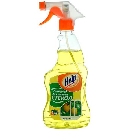 Средство для мытья стекол Help с распылителем Лимон 0.5л