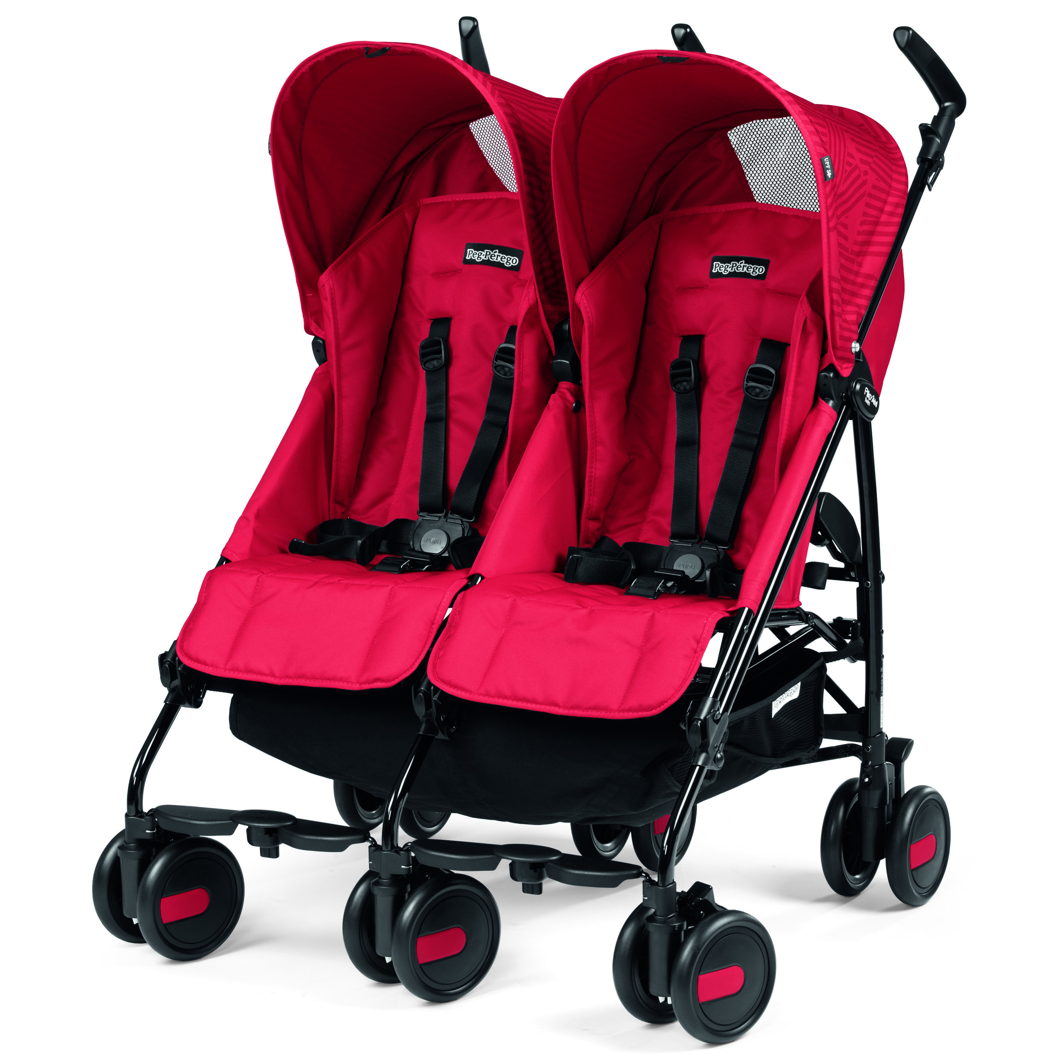 Коляска Peg-Perego Pliko Mini Twin Geo Red - фото 1