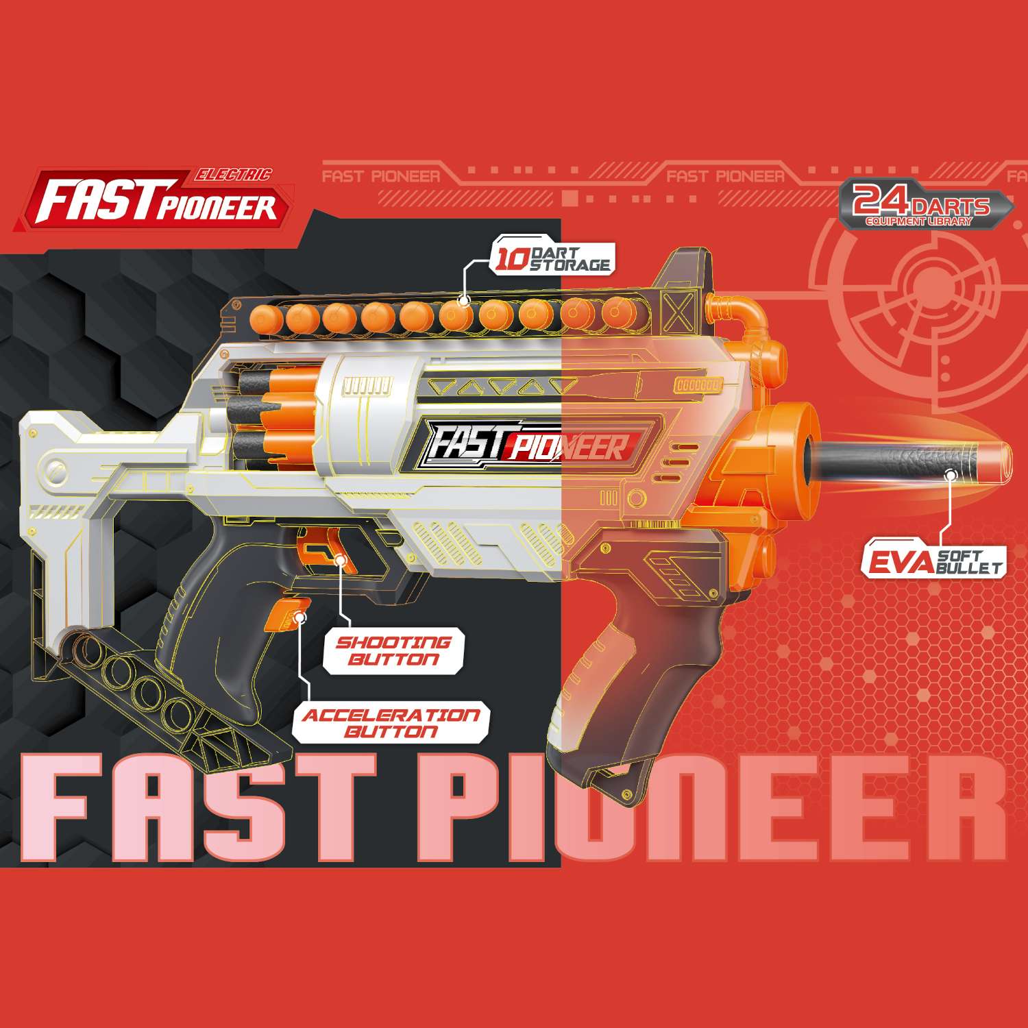 Бластер FUNGUN Fast Pioneer - фото 1