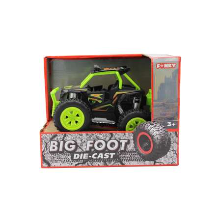 Машинка Funky Toys багги инерционный механизм рессоры свет звук зеленый FT61061-МП