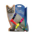 Набор шлейка с поводком ZDK для кошек разноцветная ZooWell