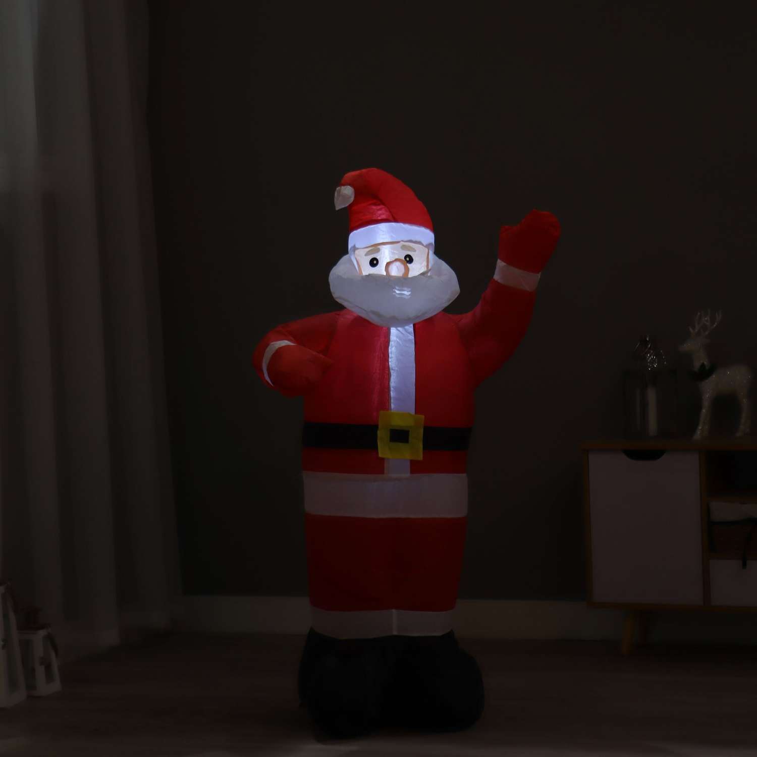 Надувная фигура Sima-Land «Дед Мороз» светится 120 см - фото 3