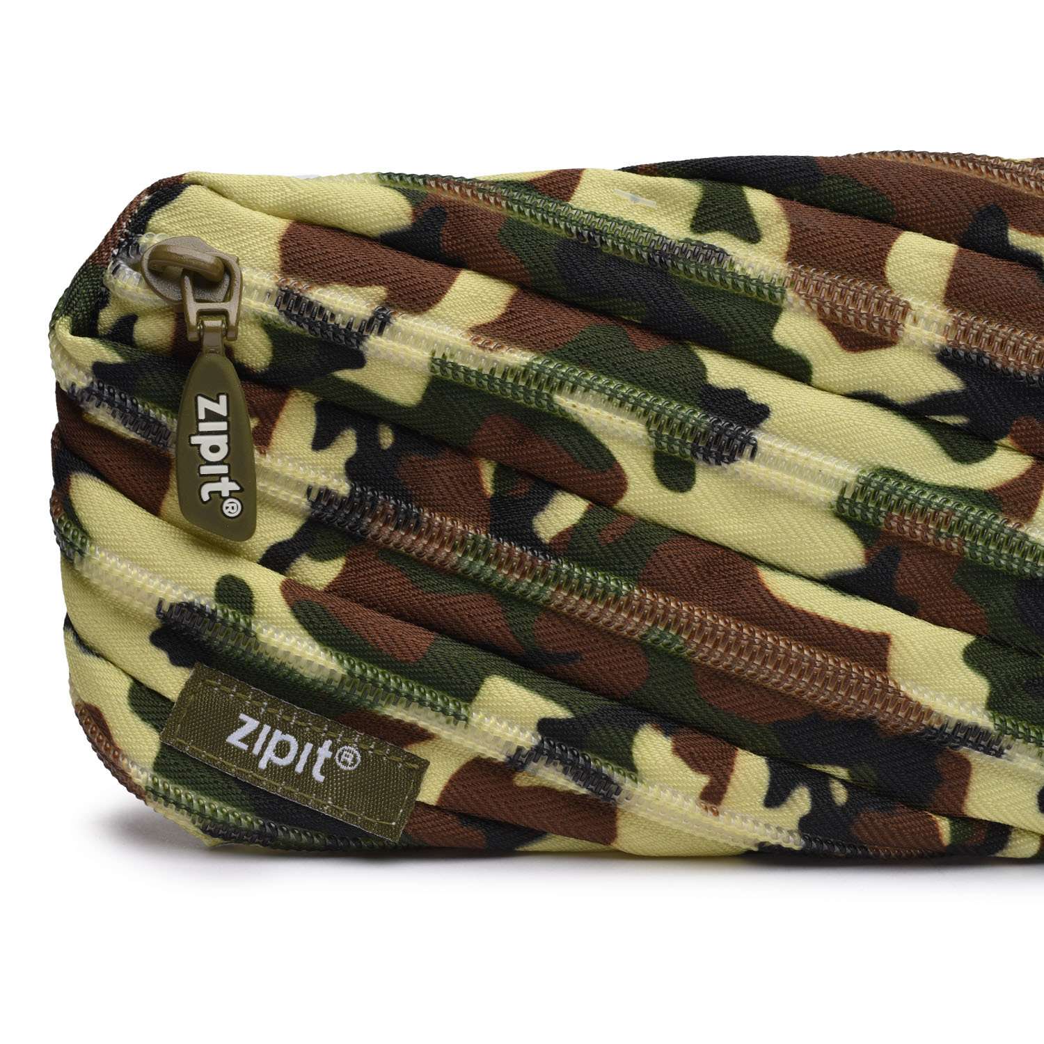 Пенал Zipit Camo Pouch цвет хаки - фото 3