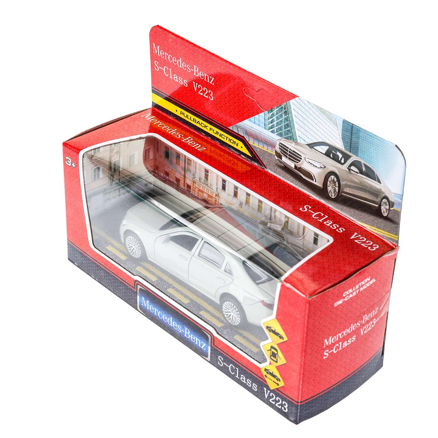 Автомобиль Huada Toys Mercedes Benz серебряный 380544 - фото 3