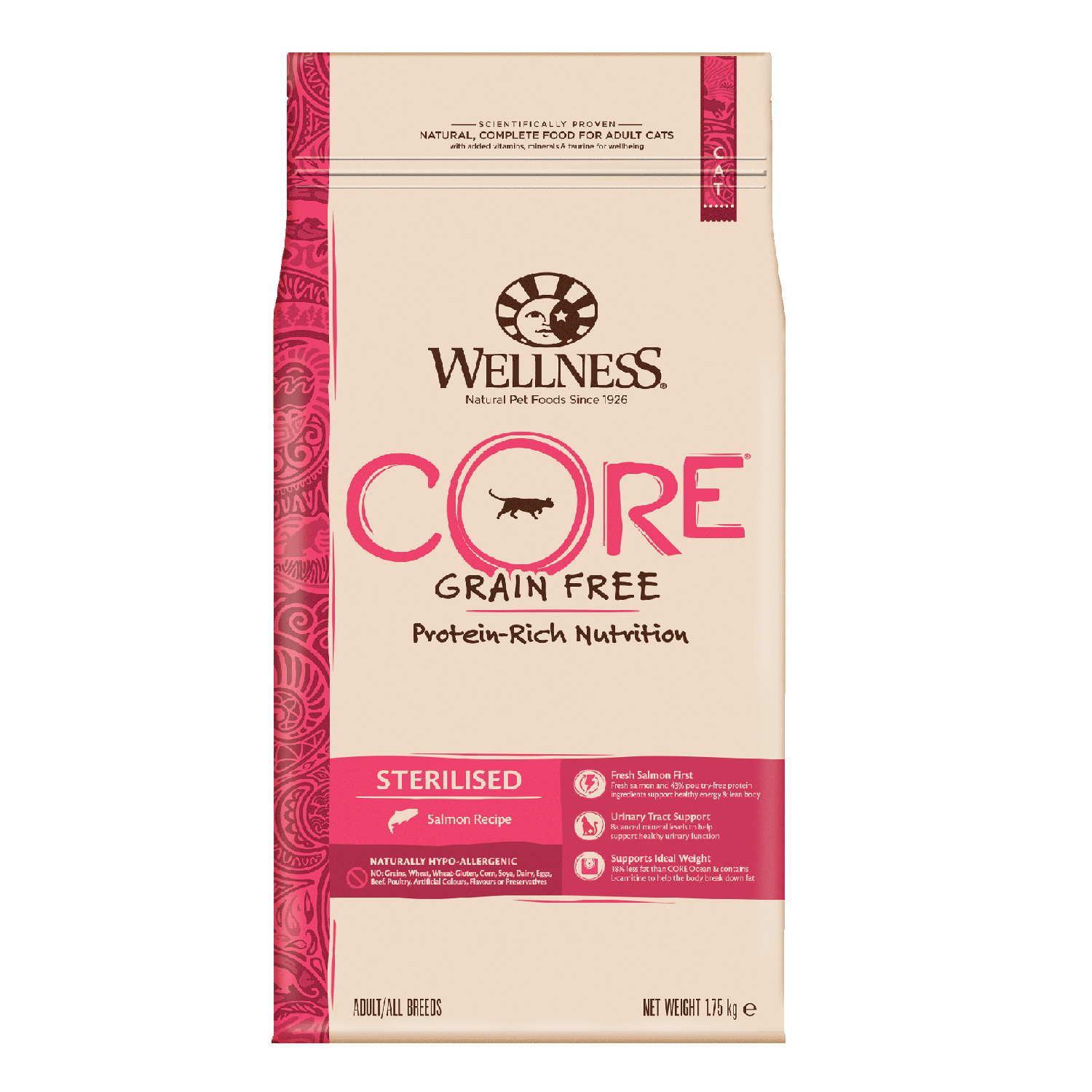 Сухой корм для кошек Wellness CORE 1.75 кг лосось (для стерилизованных и кастрированных) - фото 2