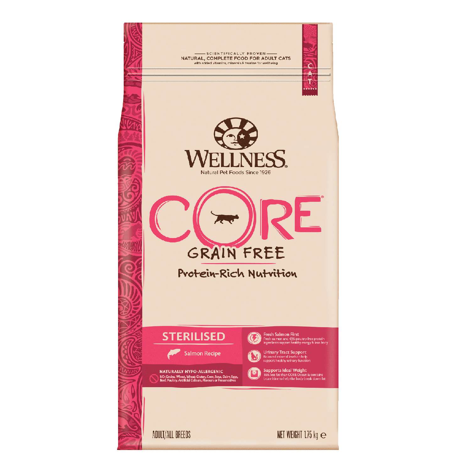 Корм для кошек Wellness CORE 1.75кг лосось для стерилизованных и кастрированных - фото 2