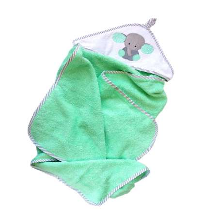 Детское полотенце Uviton с уголком Baby Слоник 100х100 см