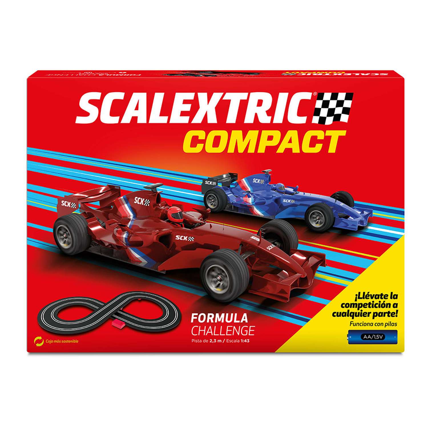 Автотрек Scalextric Compact Formula Challenge C10368S500 - фото 2