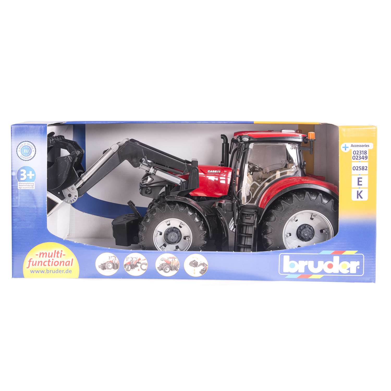 Трактор Bruder Case IH Optum 300 CVX с погрузчиком 03-191 - фото 6