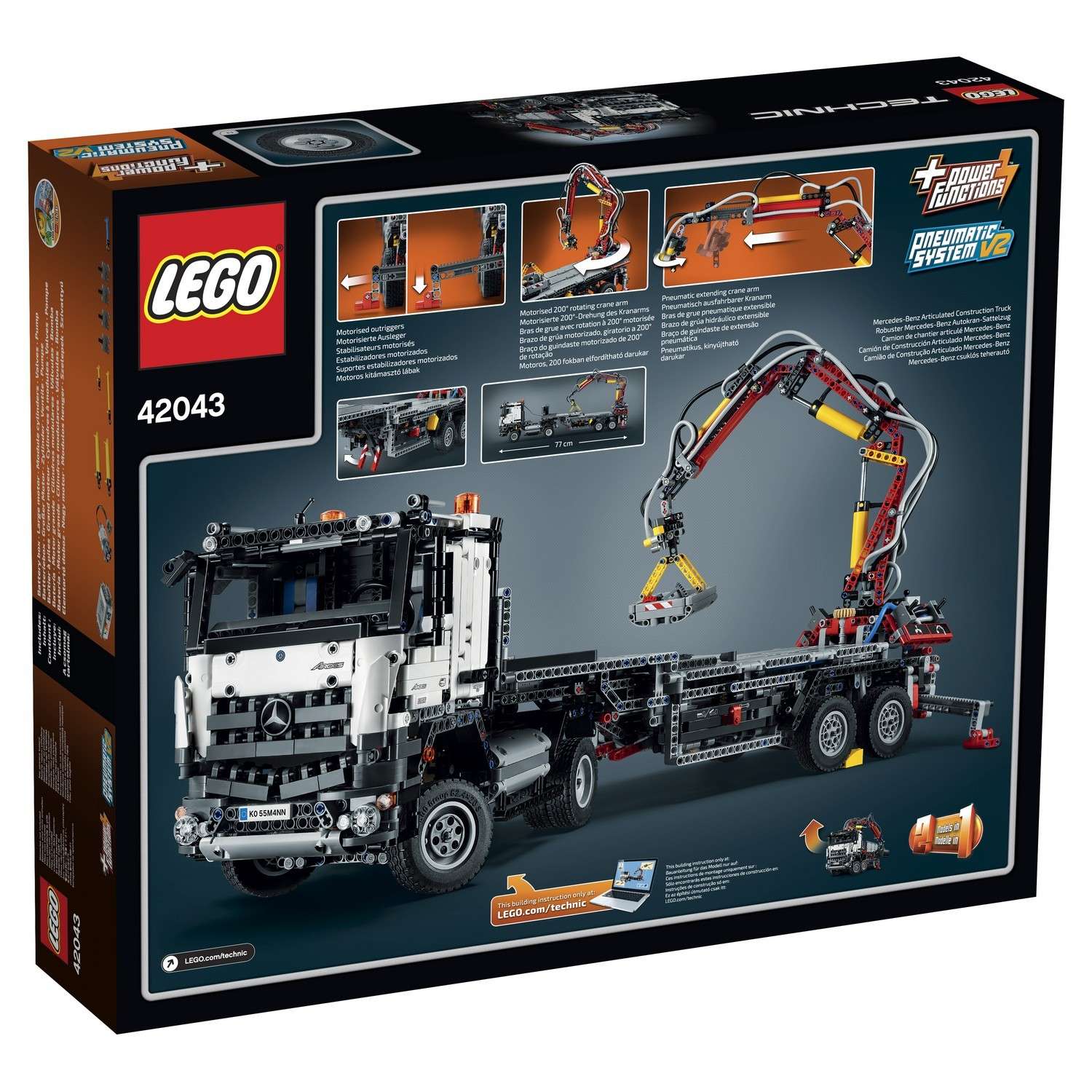 Конструктор LEGO Technic Mercedes-Benz Arocs 3245 (42043) - фото 3
