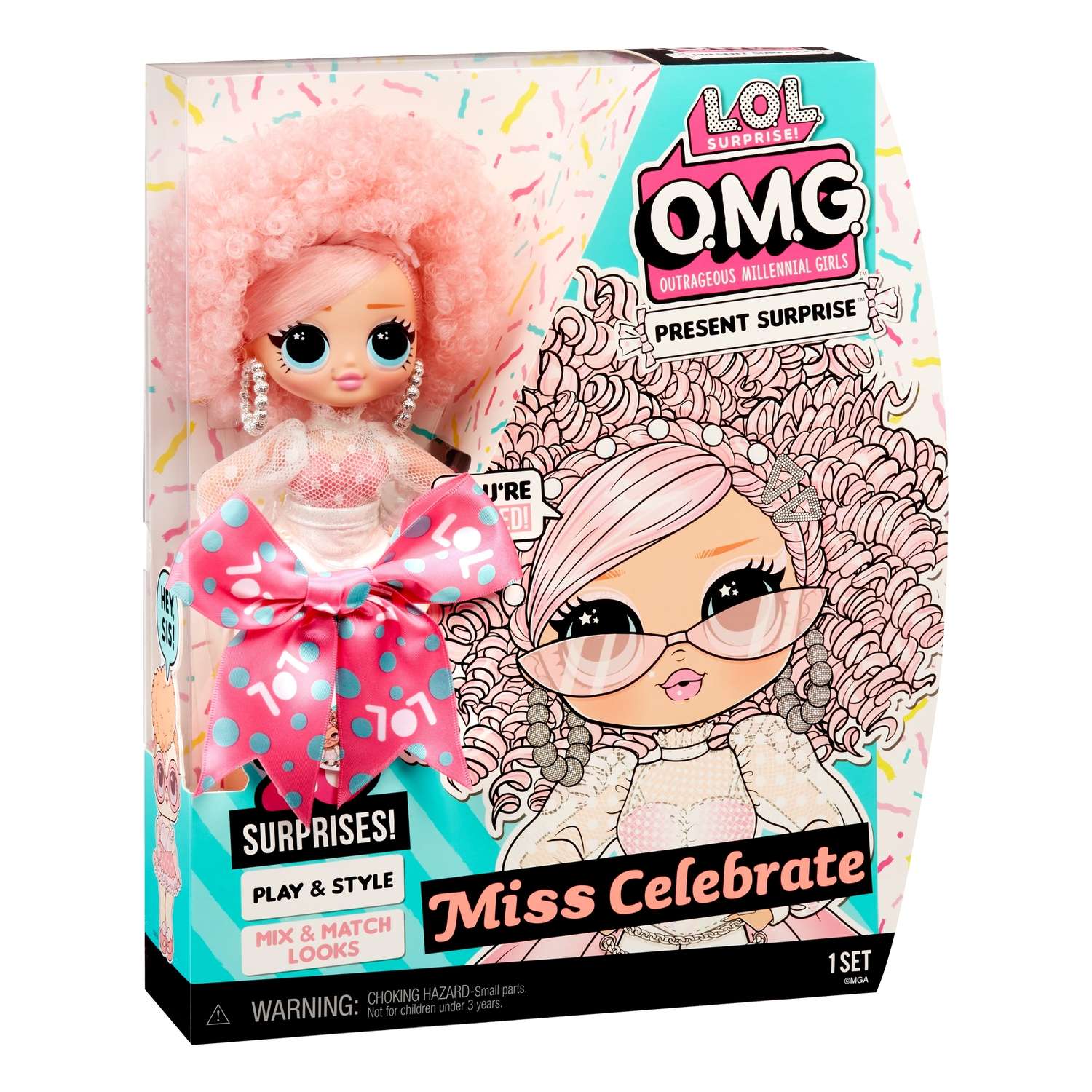 Кукла L.O.L. Surprise! OMG Birthday Doll Miss Celebrate 579755EUC 579755EUC - фото 3