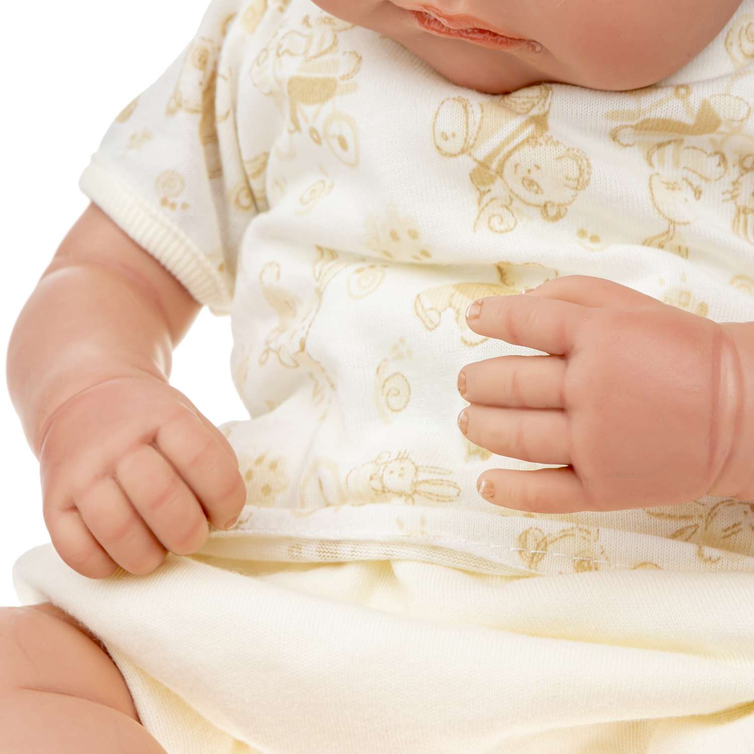 Кукла Arias ReBorns Pablo новорождённый пупс 45 см в одежде с соской одеялом подгузниками Т22108 - фото 12
