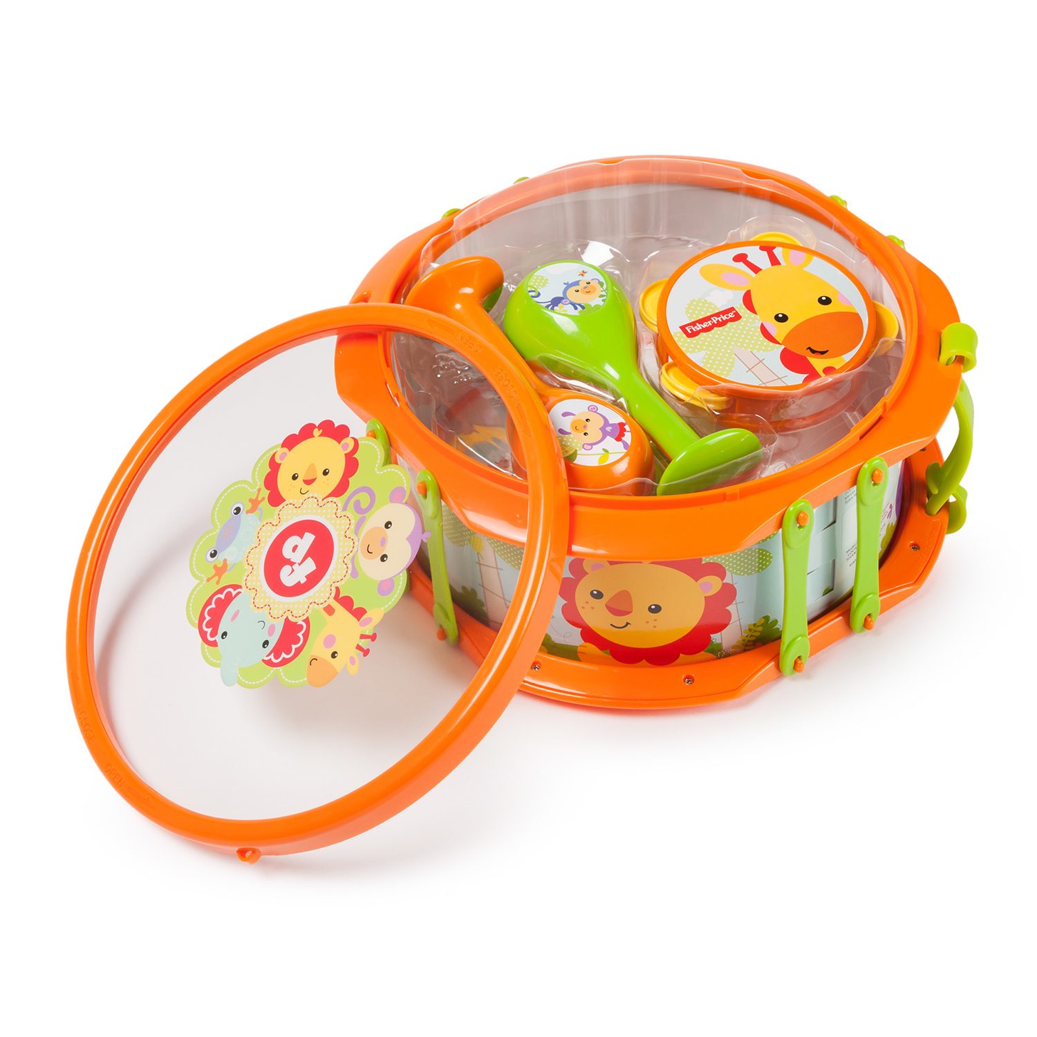 Набор музыкальных инструментов Fisher Price в коробке Барабан - фото 4