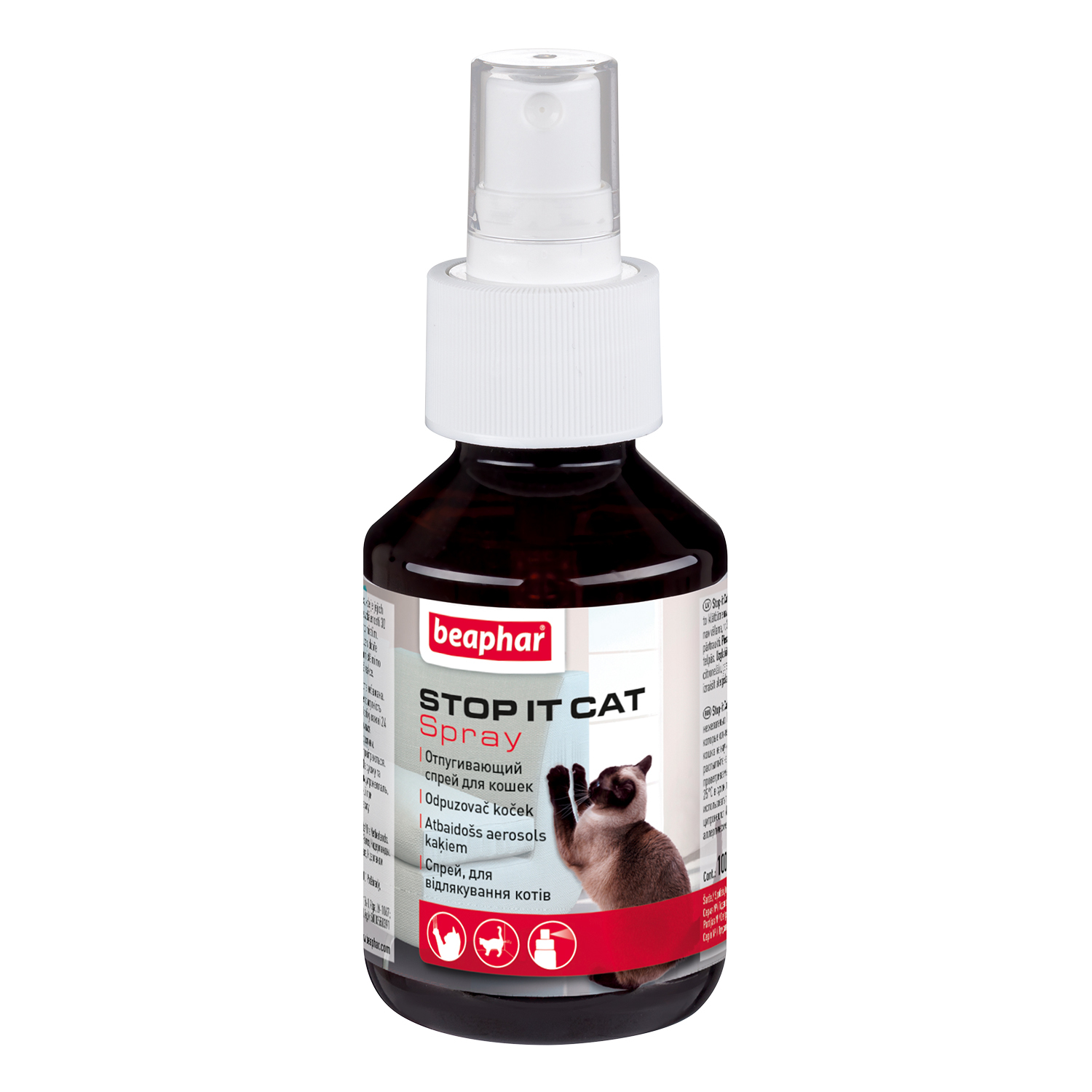 Спрей для кошек Beaphar Cat Fernhalte Stop it Cat отпугивающий 100мл - фото 1