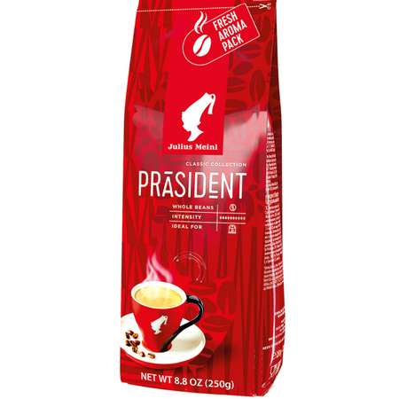 Кофе в зернах Julius Meinl Президент Prasident 250 г средняя обжарка