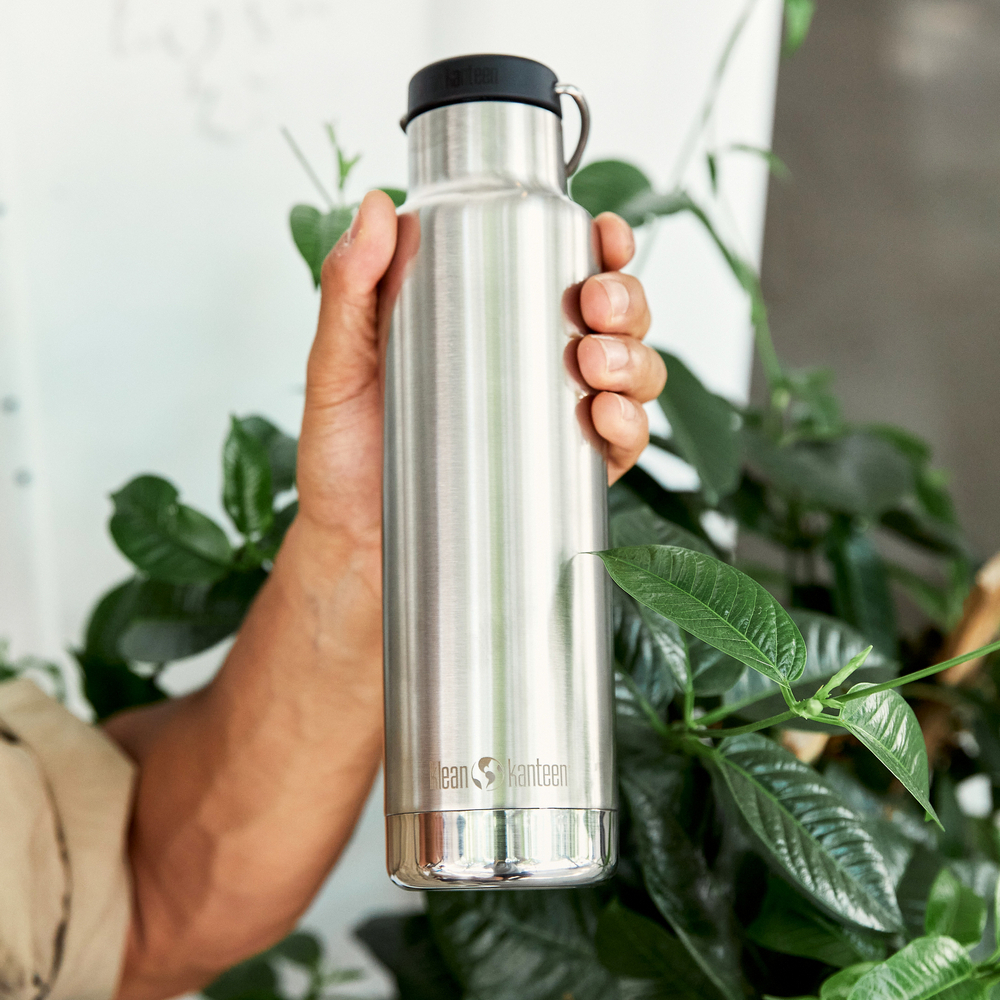 Термобутлыка Klean Kanteen Insulated Classic 20oz Brushed Stainless 592 мл - фото 5