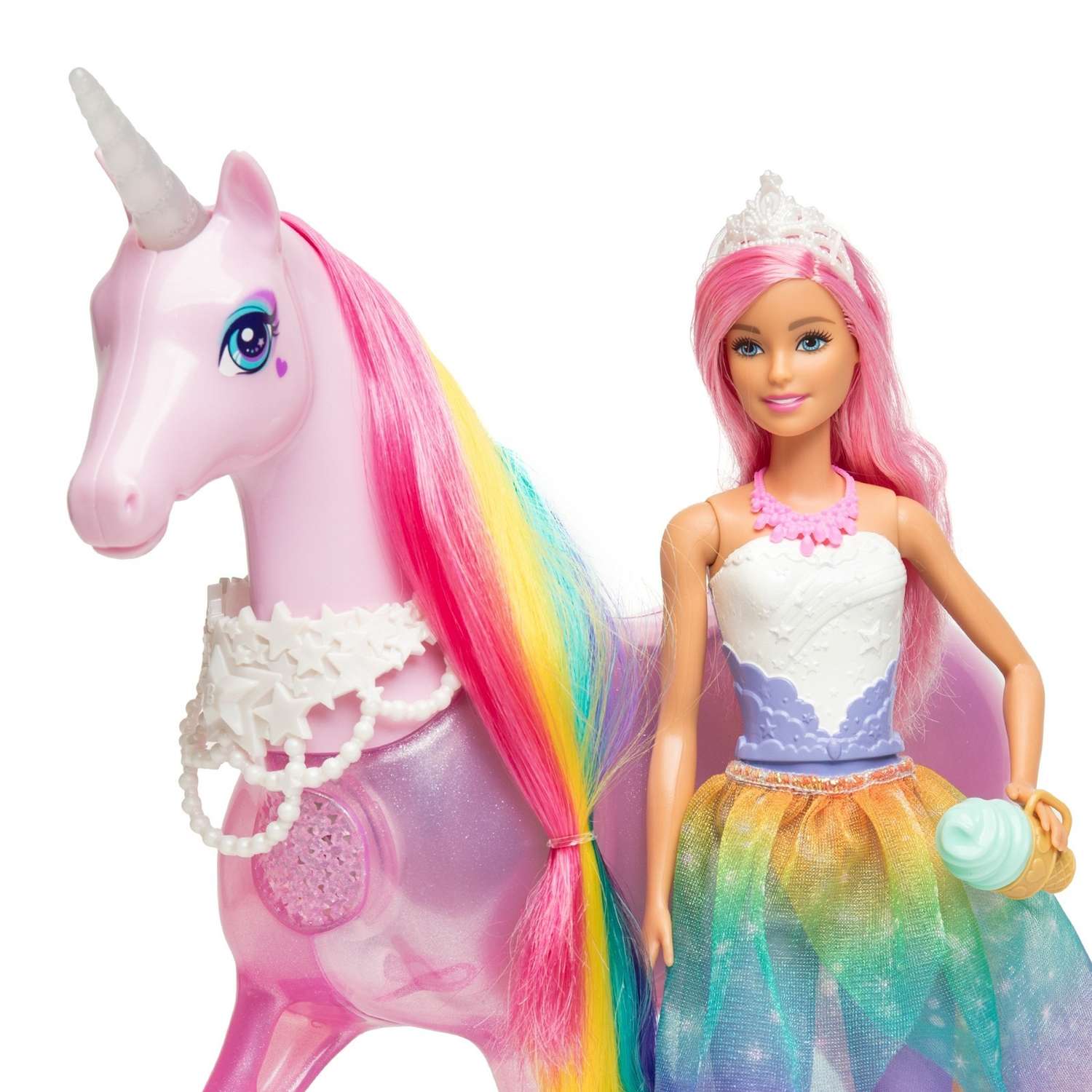 Набор игровой Barbie кукла и Радужный единорог FXT26 FXT26 - фото 12
